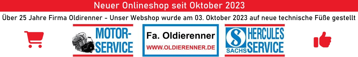 Firma Oldierenner – Ihrem Ersatzteilhändler für Hercules Sachs aus Ubstadt-Weiher in Baden-Württemberg